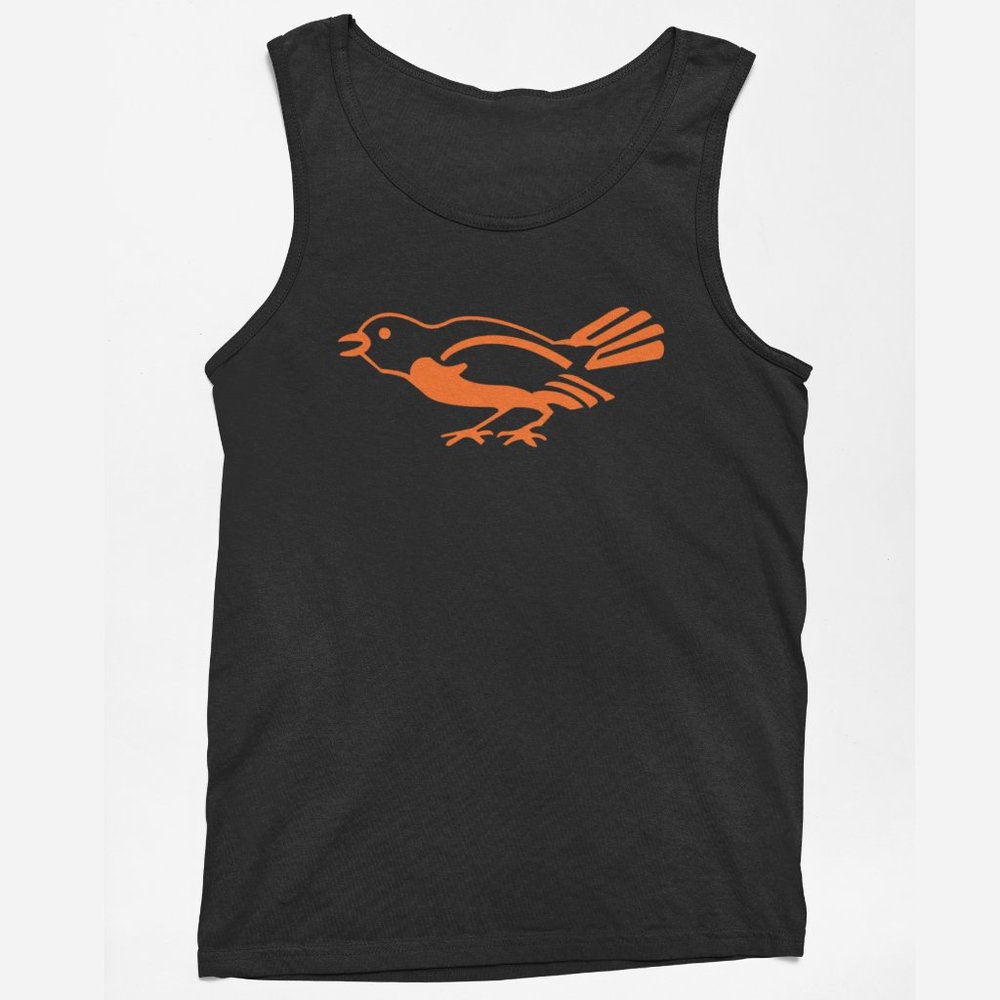 NEW Baltimore Orioles 1954 Bird Retro Logo Tank Top BLACK